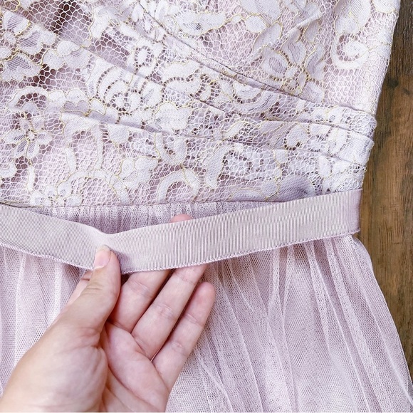 BHLDN • Jenny Yoo Juliette Dress Rose Quartz strapless lace tulle convertible - Picture 7 of 15